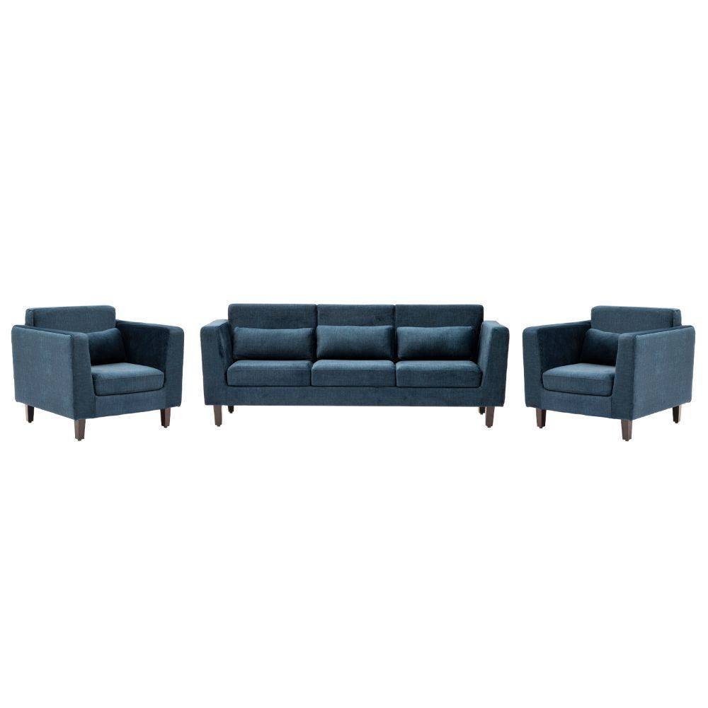 Snoozepro Plus Sofa Set - (3+1+1) Vogue Deep Ocean