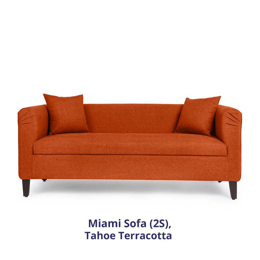 Miami Sofa - 2 Seater - Terracotta