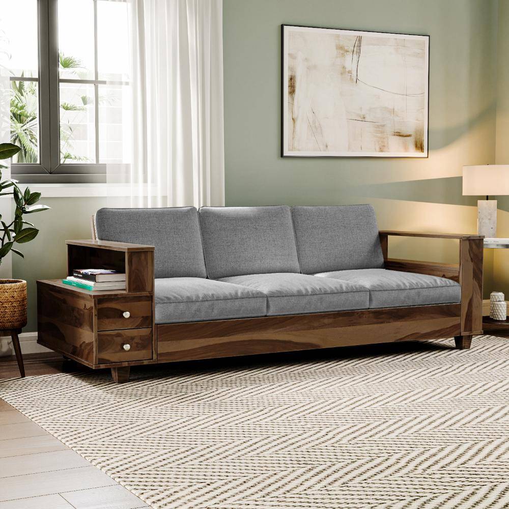 Manila Sheesham Wood Sofa - Three Seater