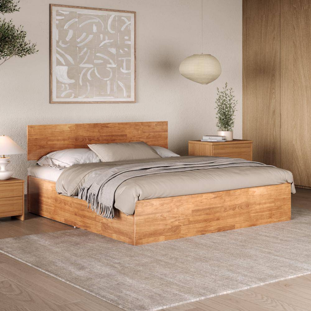 Rico Solid Wood King Size With Storage Bed (78x72 inch)