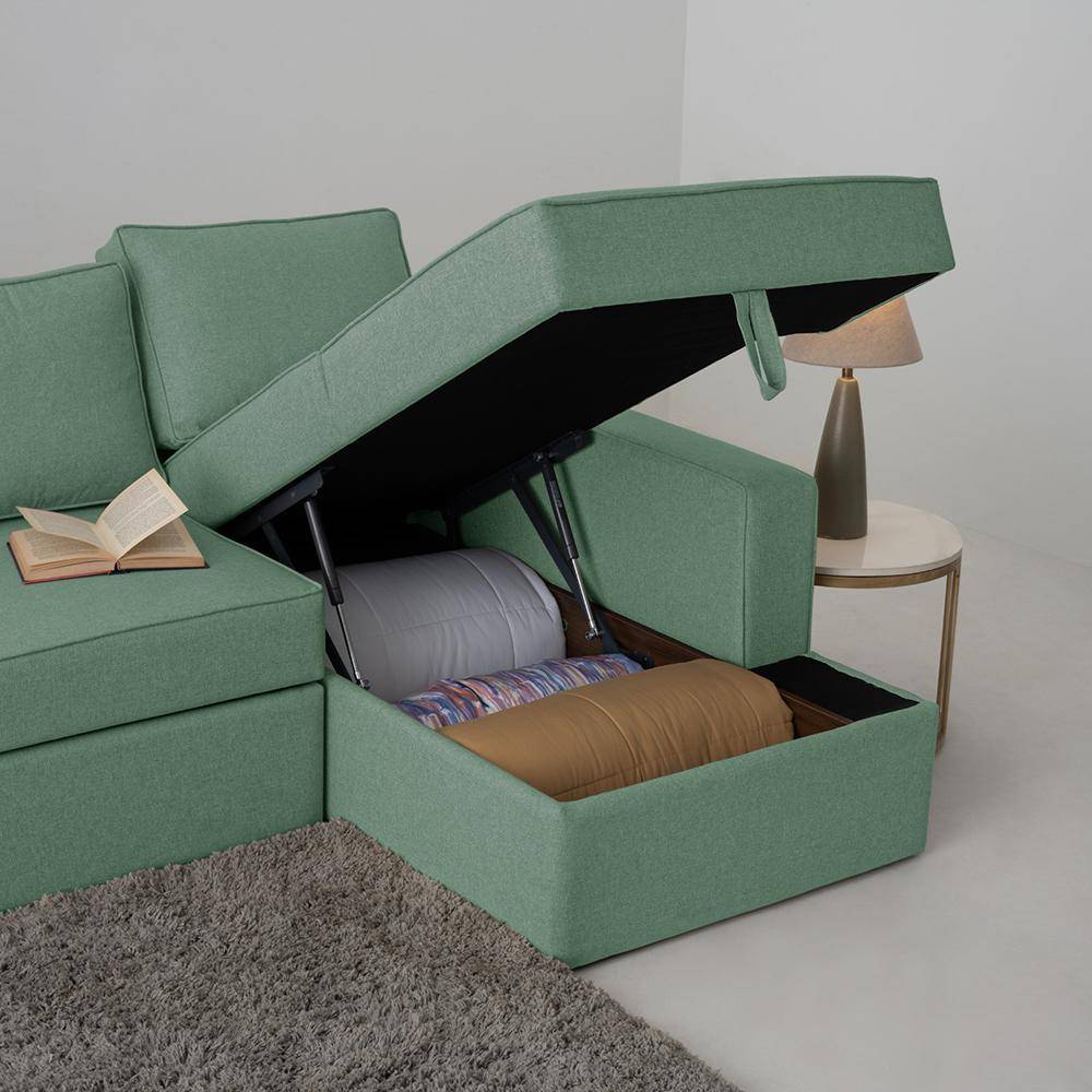 Napper Storage L Shape Sofa Set (3 Seater + Right Aligned Chaise)