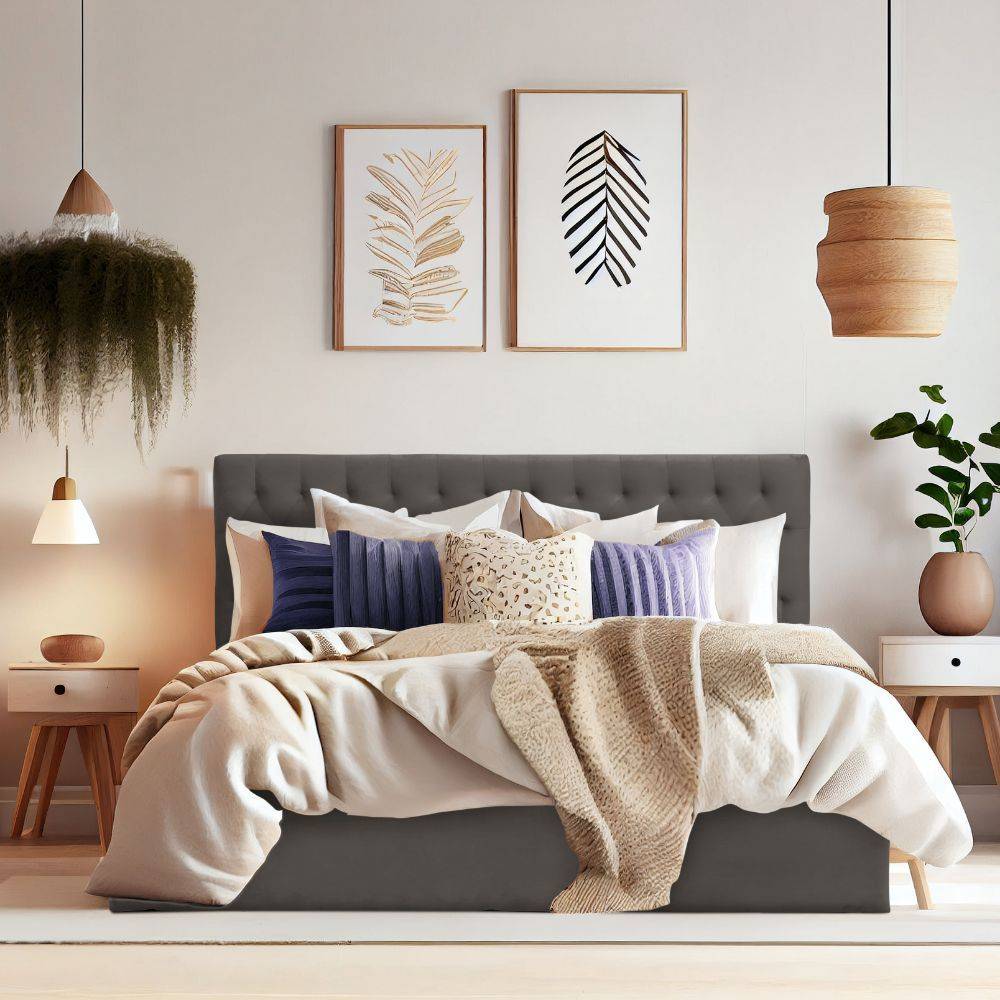 Solis King Size Storage Upholstered Bed (78x72 inch)