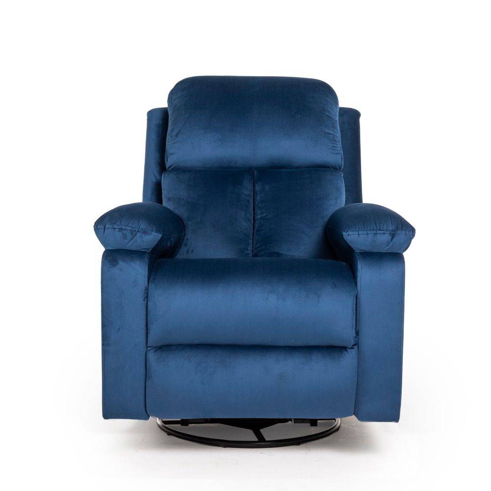 Stargazer Rocking & Revolving Recliner - 1 Seater - Blue