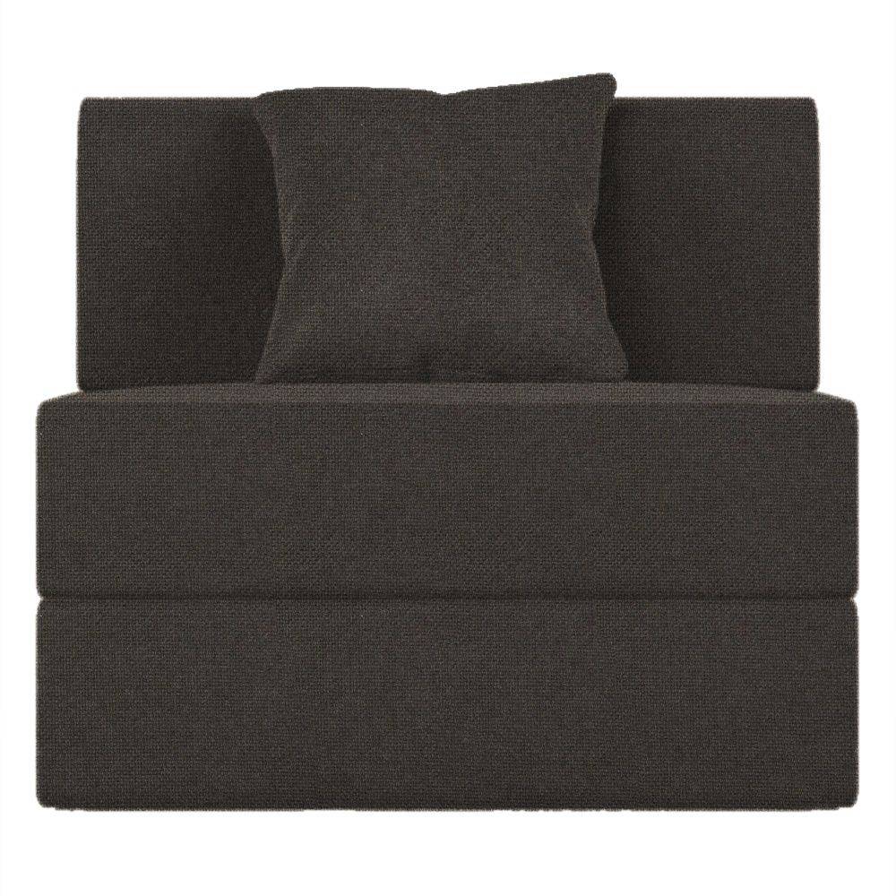 Flipper Sofa cum Bed - One Seater, Omega Ash Grey