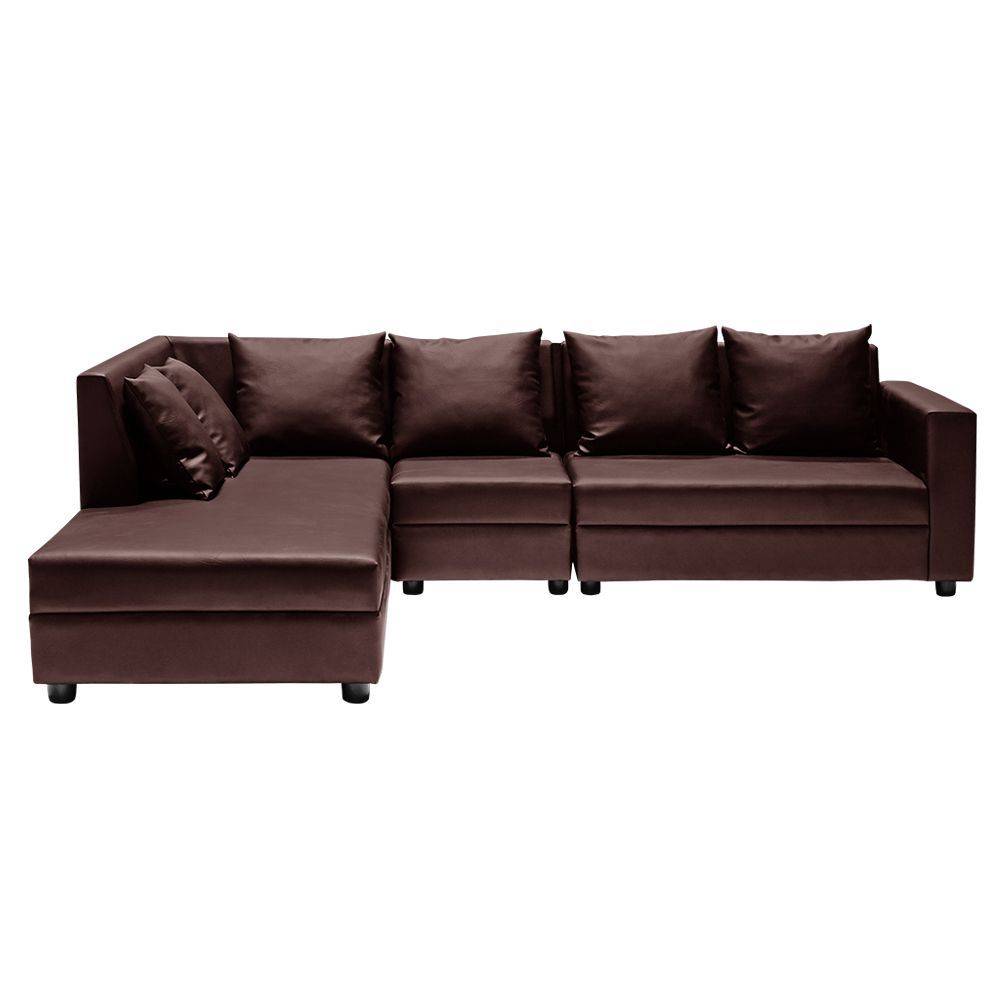 Skiver L Shape Sofa Set (3 Seater + Left Aligned Chaise)