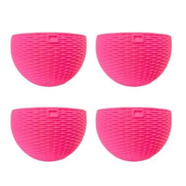 Set of 04 - 7 X 4.5 Inch Pink Premium Euro Plastic Hanging Basket