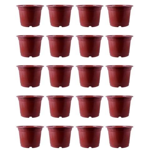 Set of 20 - 10 Inch Red Nursery Pot