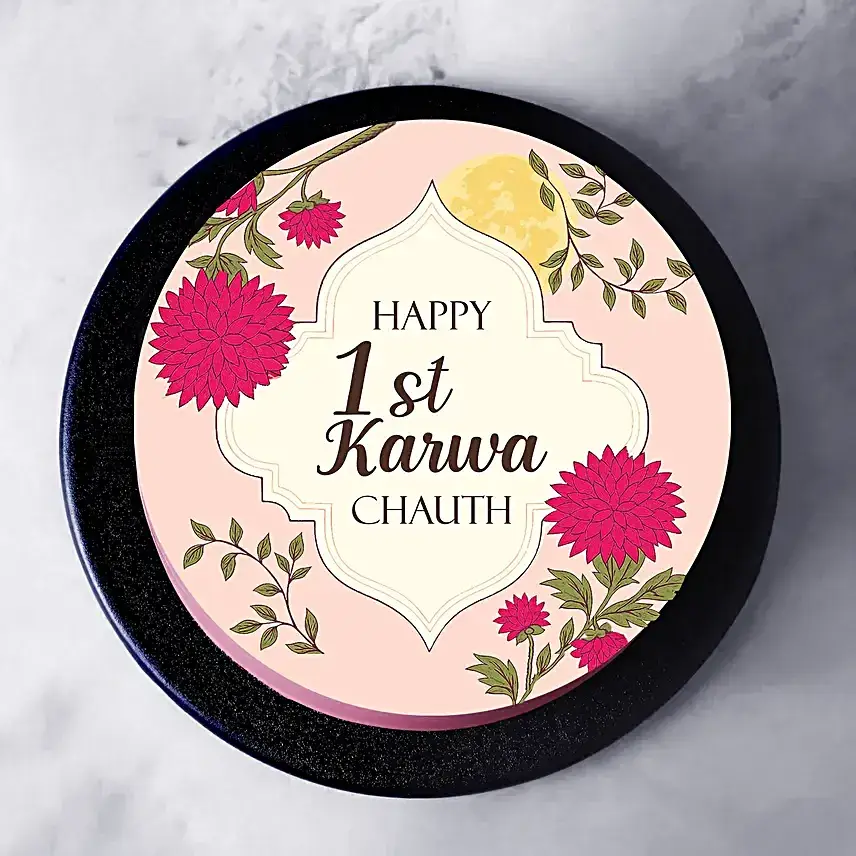 1st Karwa Chauth Chocolate Bento Cake
