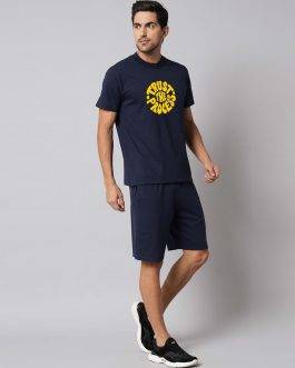 Navy Blue Comfort Wear Cotton Night Suit