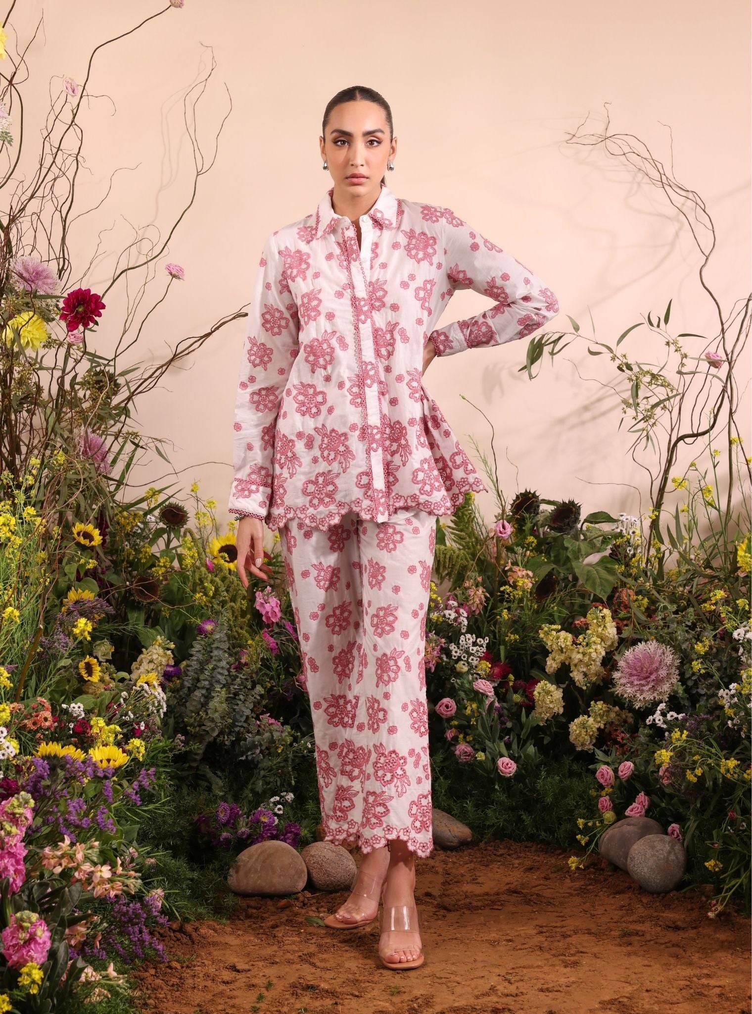 Felix Cotton Off White Co-ord Set