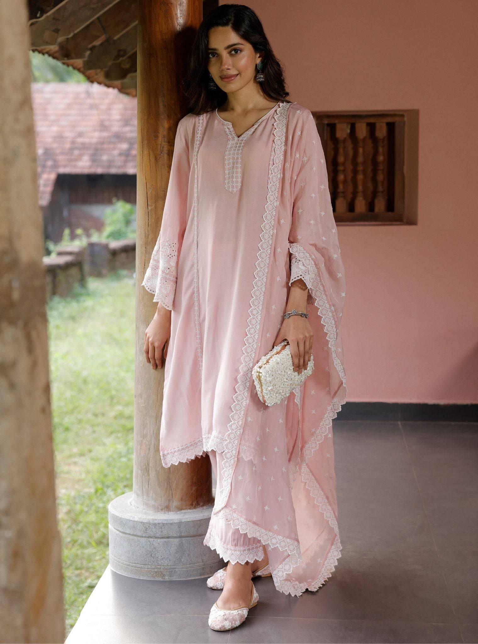 Mandara Lawn Pink Kurta Set
