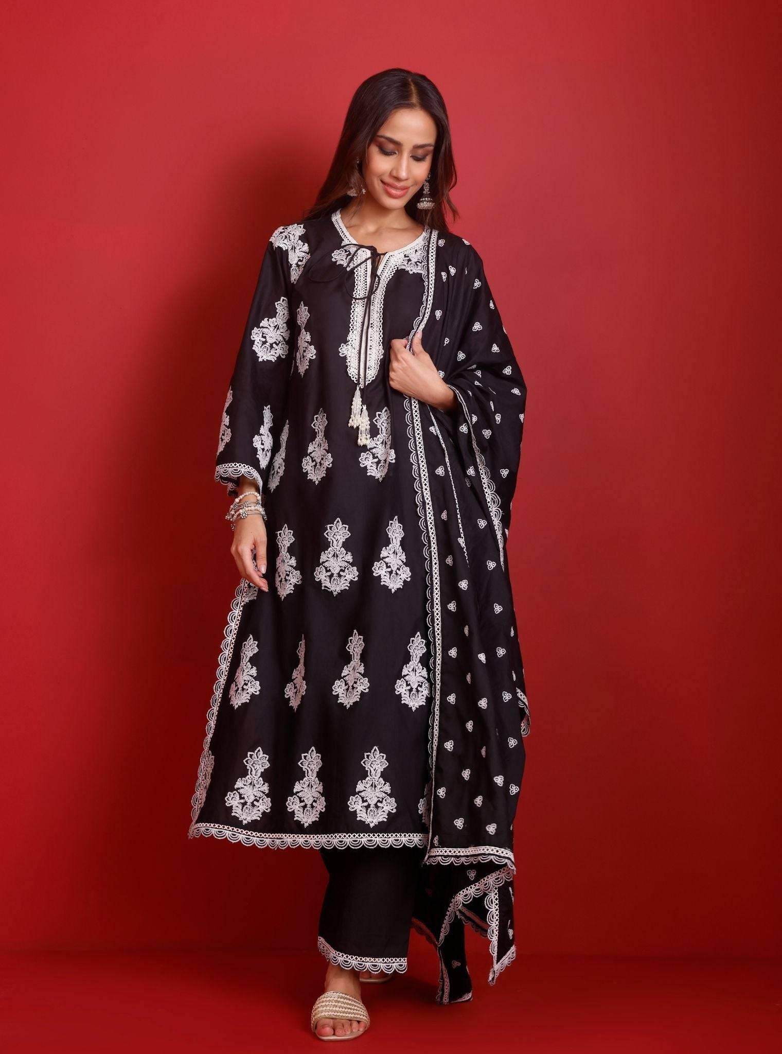 Rimi Cotton Black Kurta Set