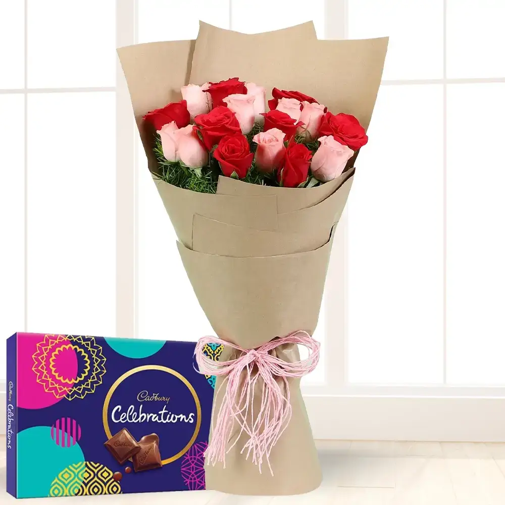 Celebration of Love Roses & Chocolates