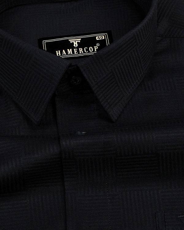 Walter Black  Dobby Texture Premium Cotton Shirt