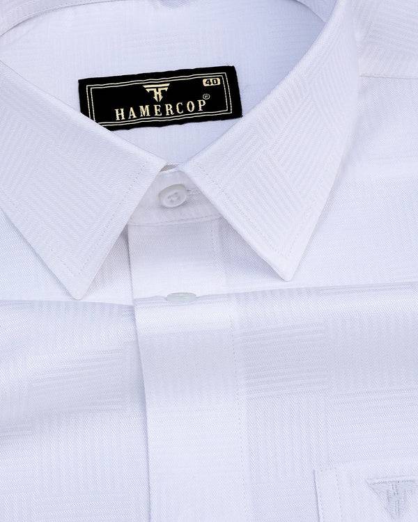 Walter White  Dobby Texture Premium Cotton Shirt