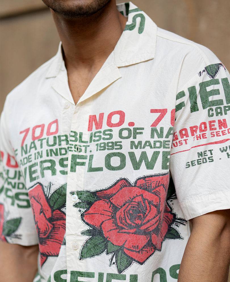 Washed Flower Print Shirt Buy @ ₹799