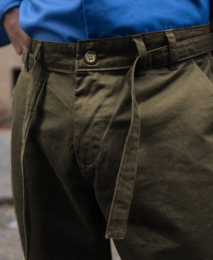 Olive Regular Fit Cotton Pant Buy @ ₹699