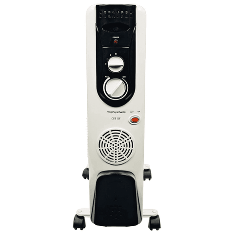 Morphy Richards 9 Straight Fins, Oil Filled Radiator Room Heater with PTC Fan (OFR 9F, White) Buy only at ₹8599