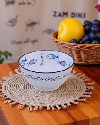 Ocean Breeze Ceramic Serving Bowl