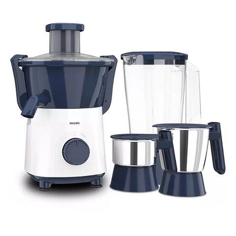 Philips 1000 Watts 3 Jars Juicer Mixer Grinder (HL7568/00,Deep Azure Blue) Buy at only ₹4399