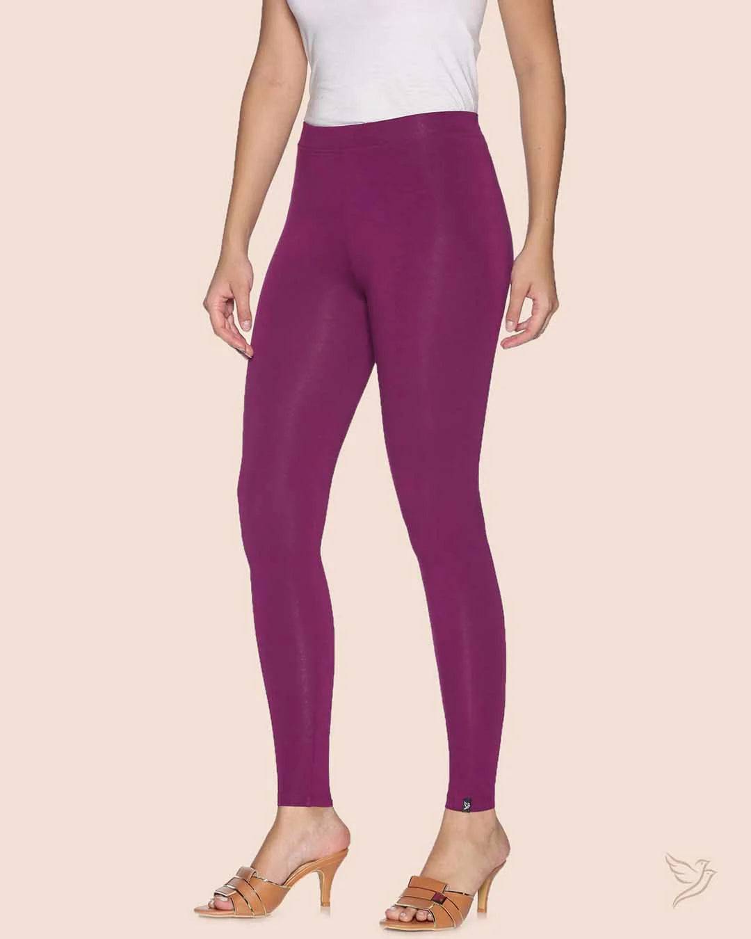 Twin Birds Ankle Legging - Rosewood