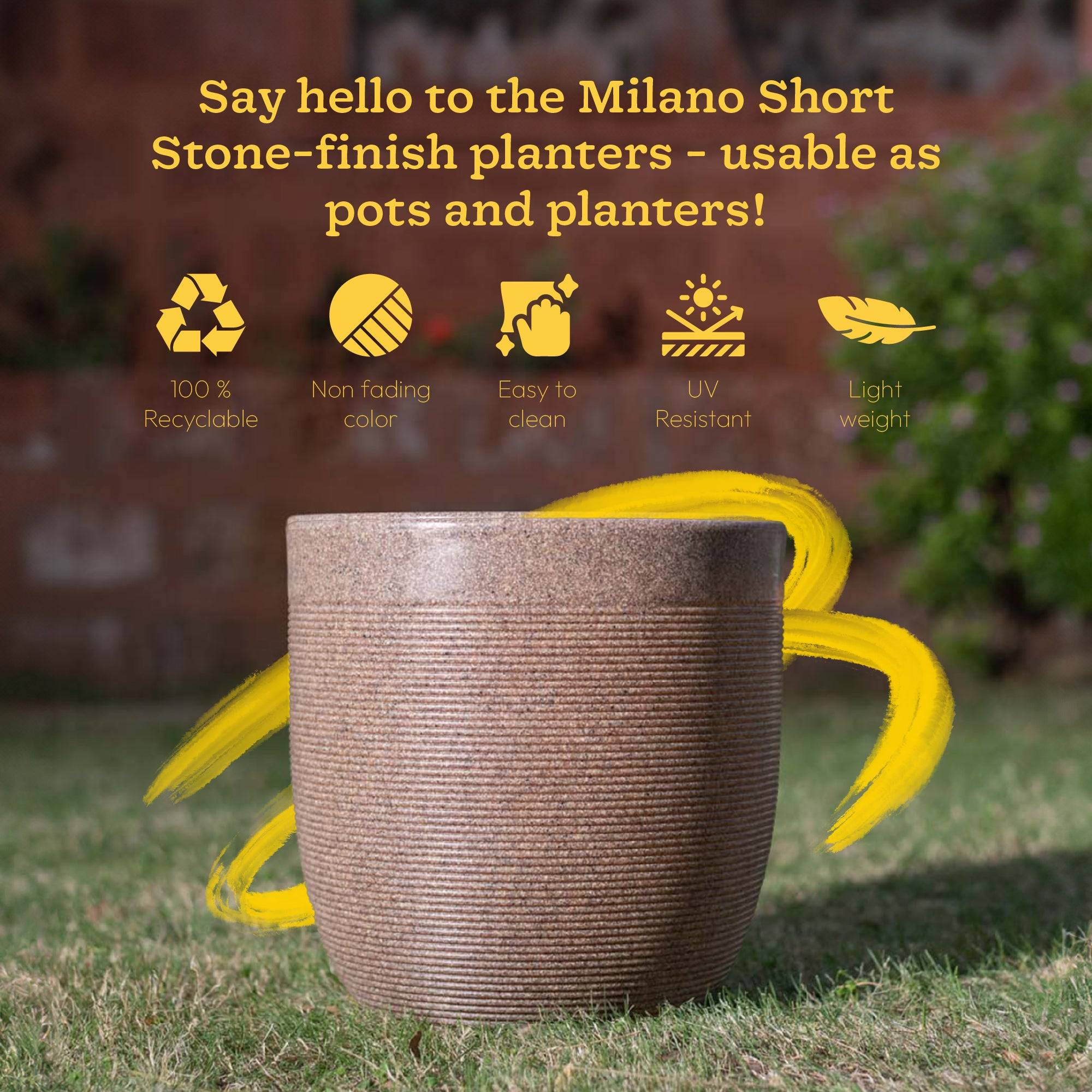 Milano Short Planter
