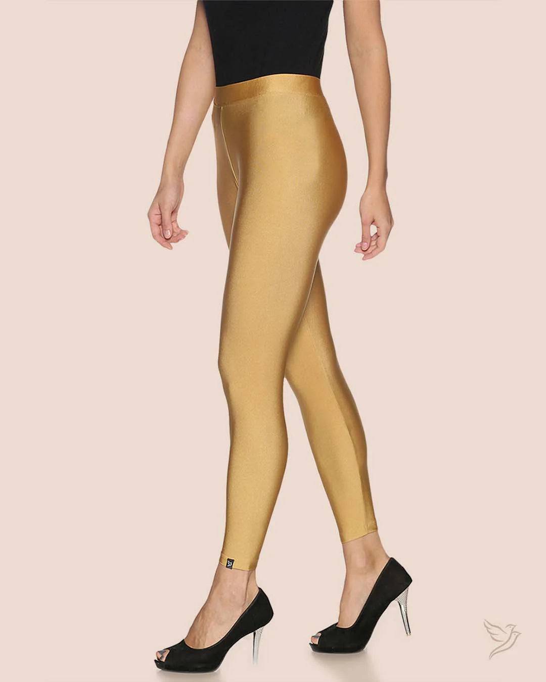 Twin Birds Shimmer Ankle Legging - Gold Mine