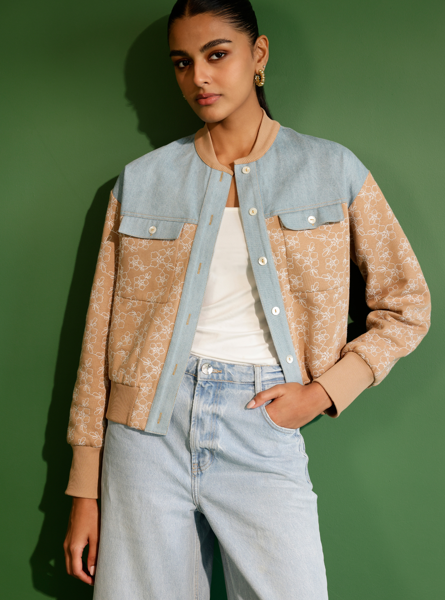 Eleanor Fleece Beige Jacket