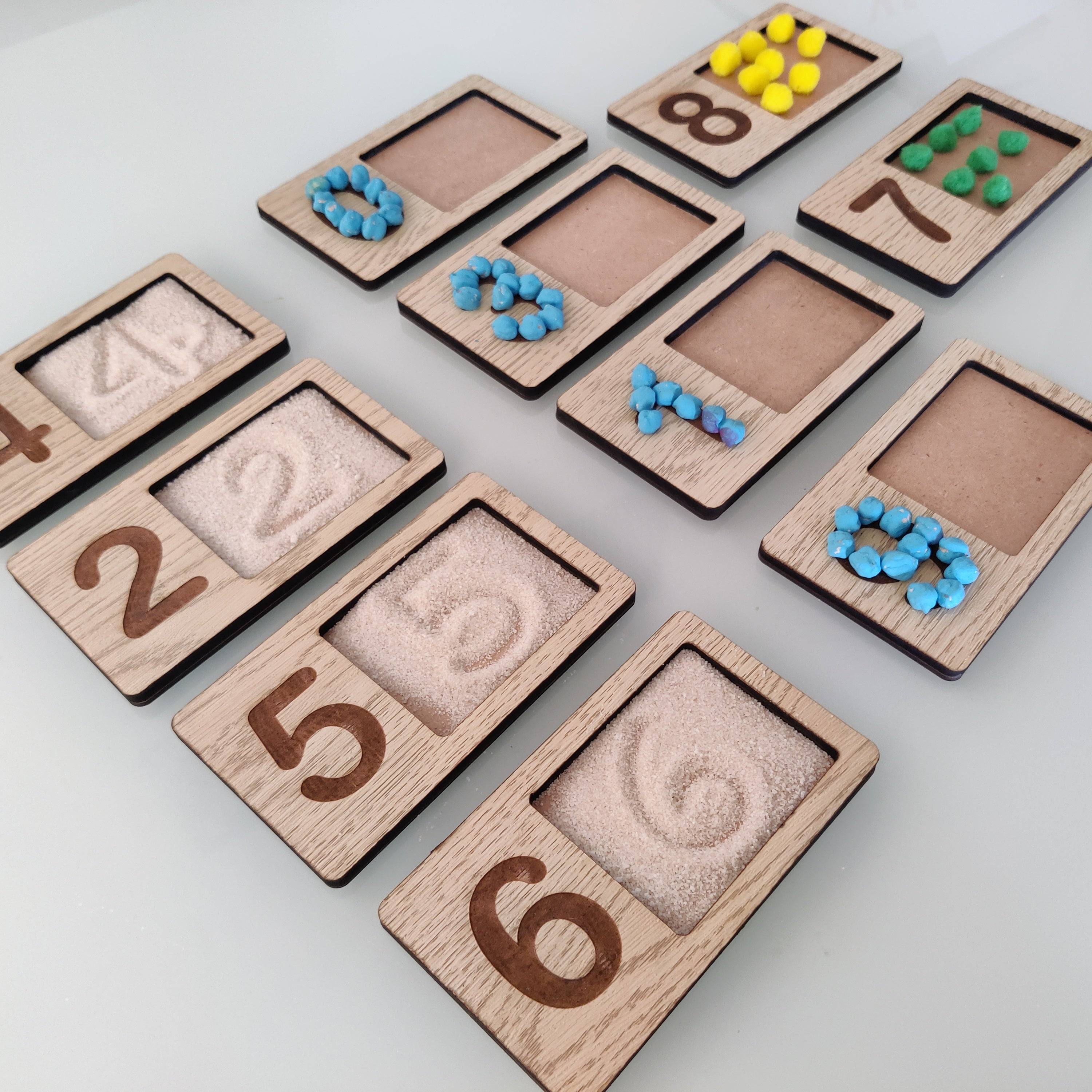 Wooden Numbers Tracing Writing and Counting Tray Buy @ ₹999