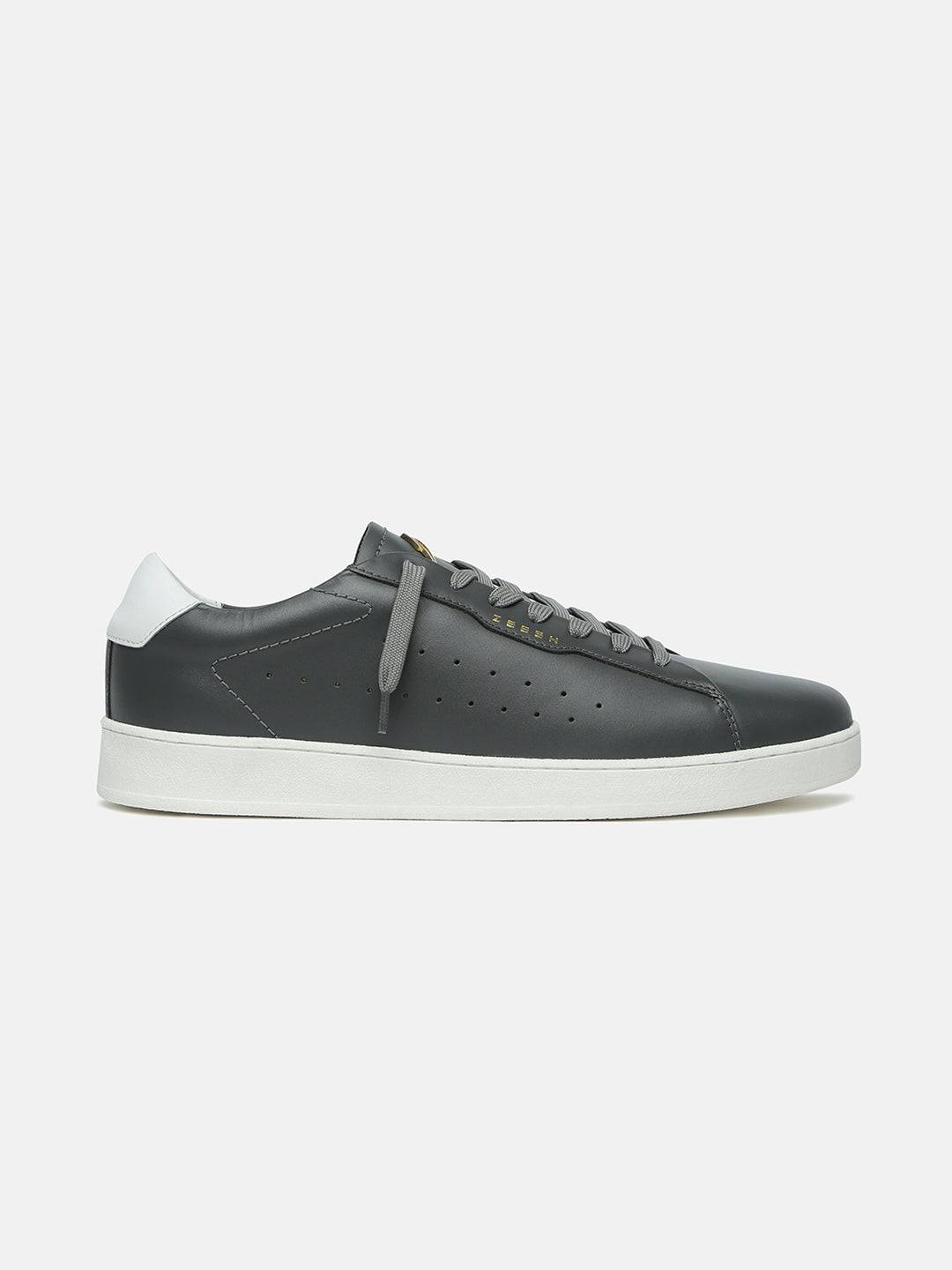 SLATE - Classic Leather Sneakers - Grey