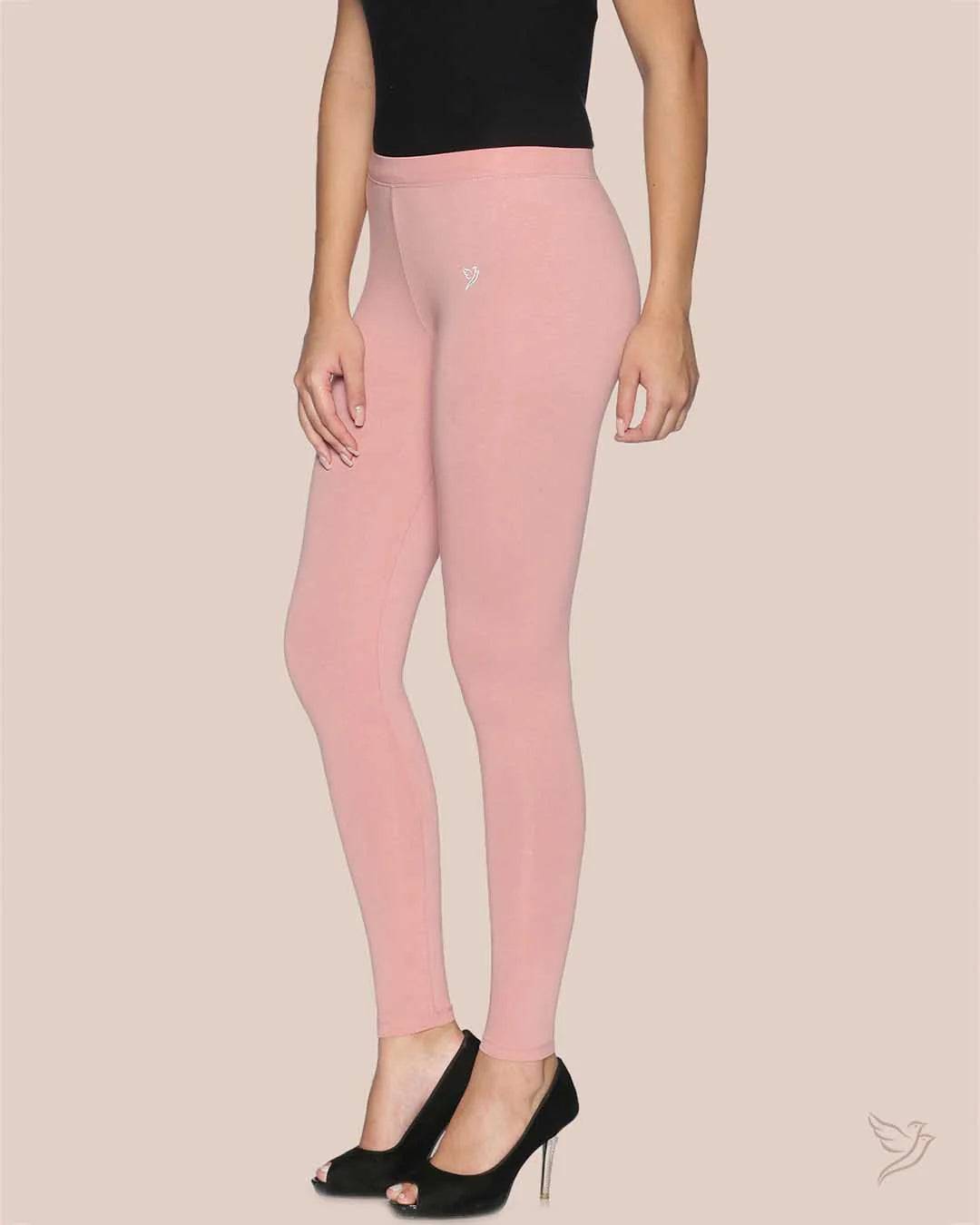 Twin Birds Ankle Legging - Rose Gold