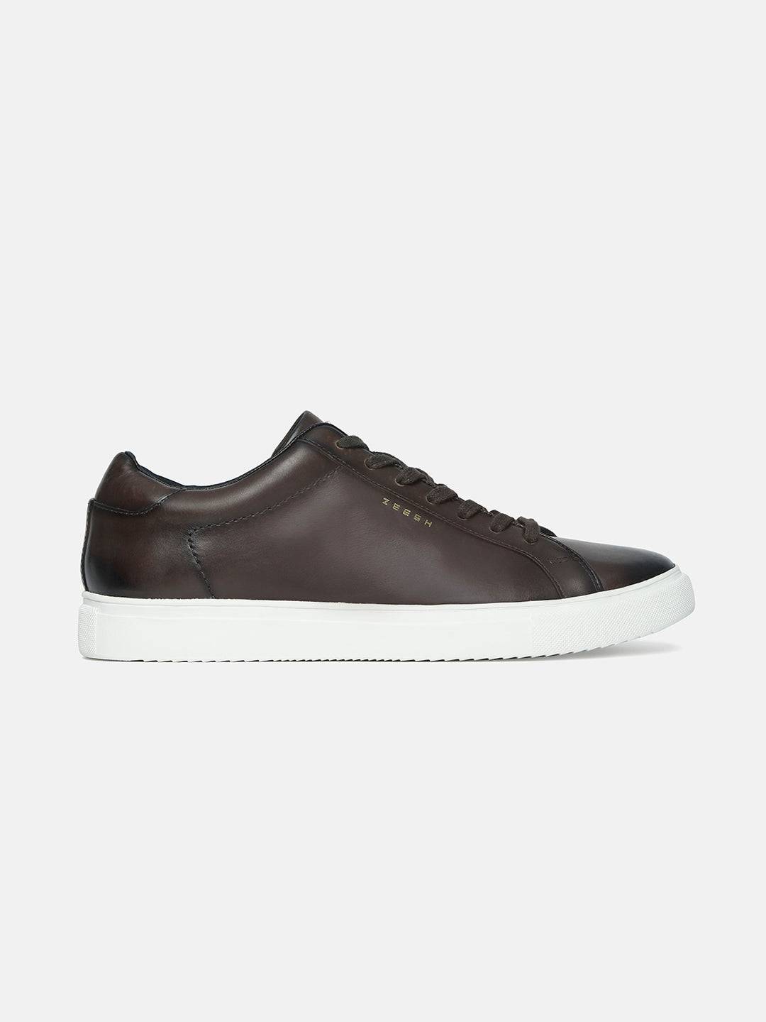 MOCHA - Classic Leather Sneakers - Brown