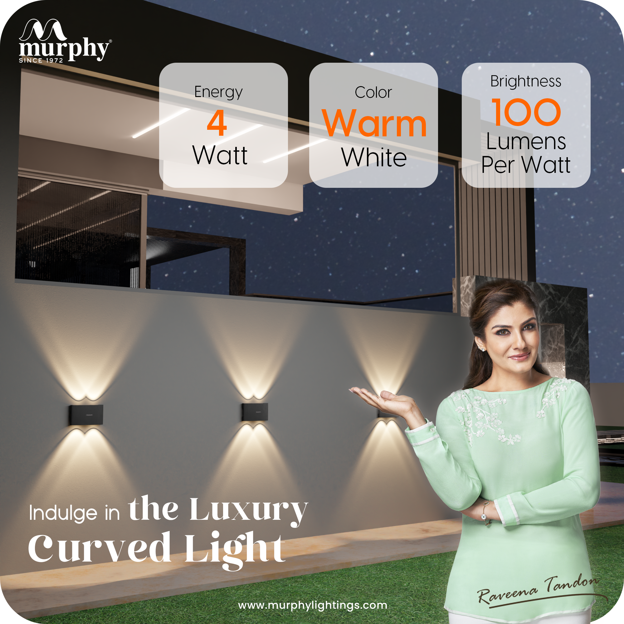 Murphy 4W LED Wayon Up & Down Light