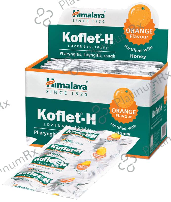 Himalaya Koflet H Cough Lozenges Orange 6s