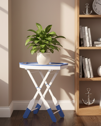 Nautical Accent Folding Side Table