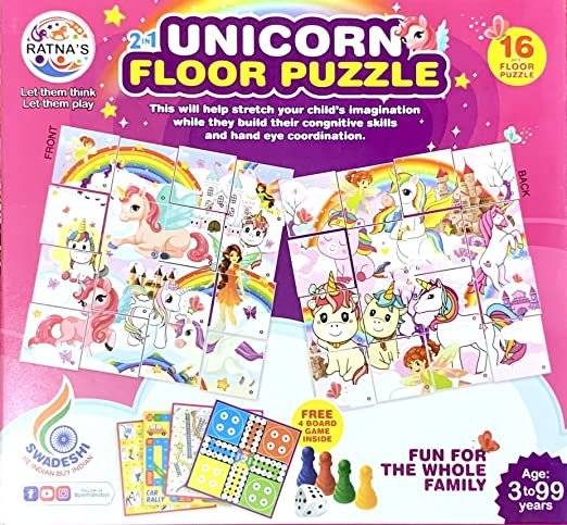2 In 1 Unicorn Floor Puzzle Buy @ ₹399