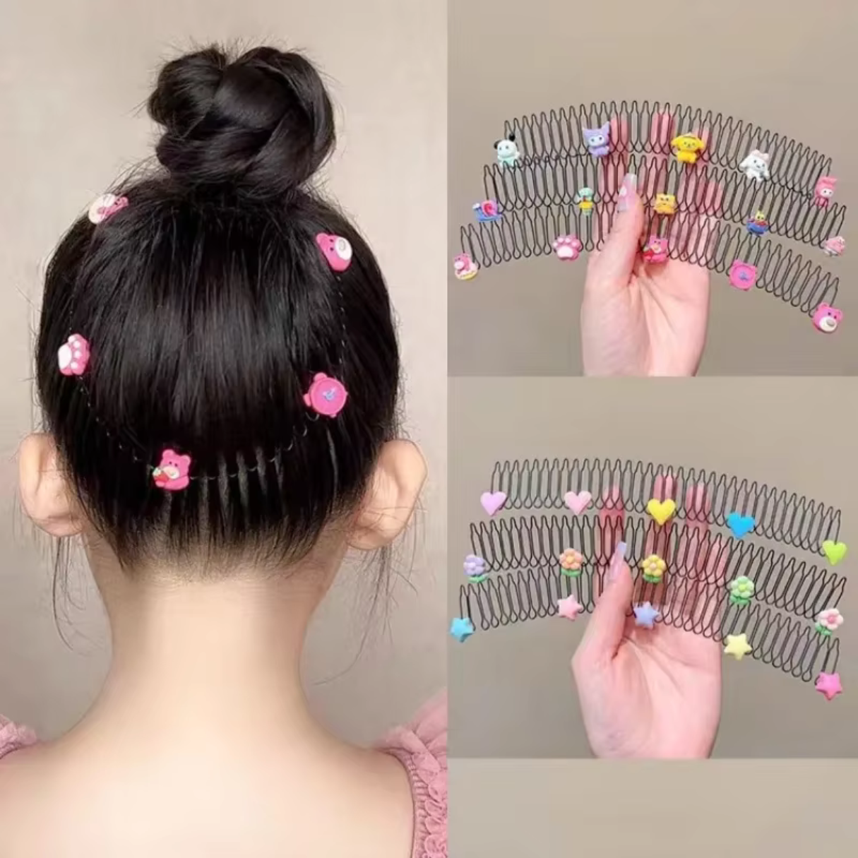 Cute Cartoon Design Hair Comb Strip Kids and Adults (Pack of 4) (Random Design) Buy @ ₹249