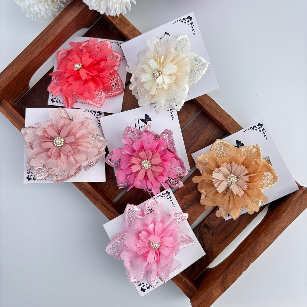 Royal Lace Flower Clip