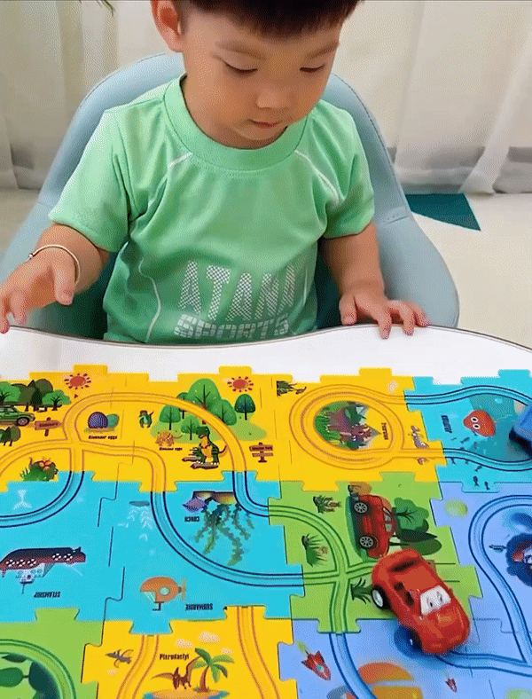 DIY Assembling Puzzle Track Car Play Set for Kids (Random Design) Buy @ ₹799