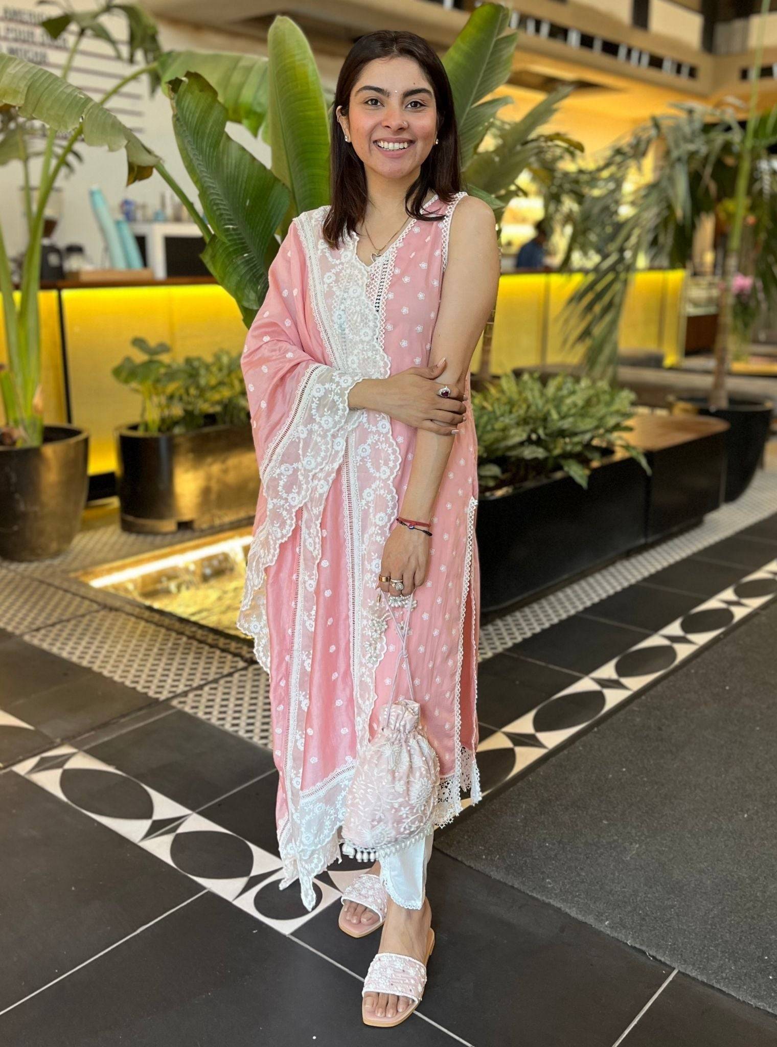 Paulie Pima Pink Kurta Set