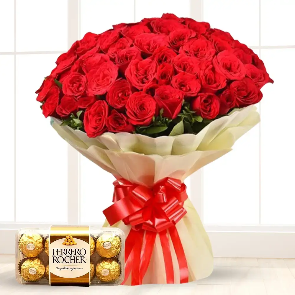 Sweet Love Roses with Ferrero