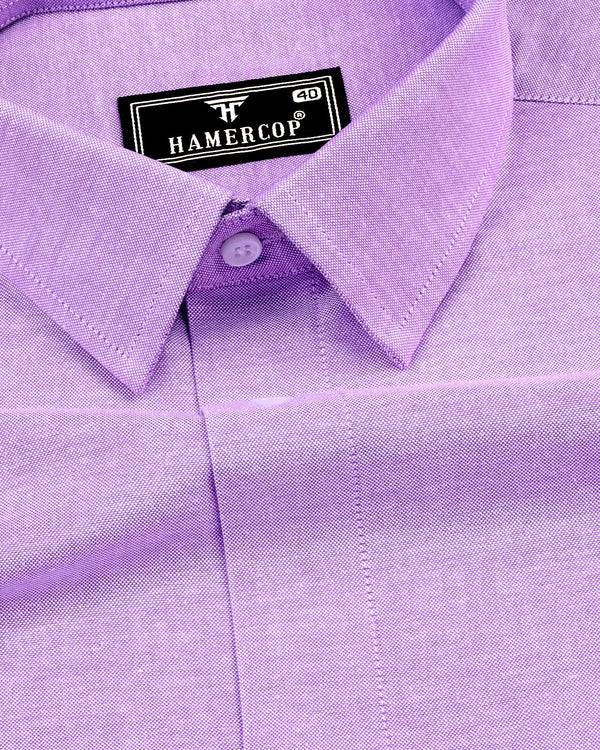 Glory Purple Oxford Cotton Plain Formal Shirt