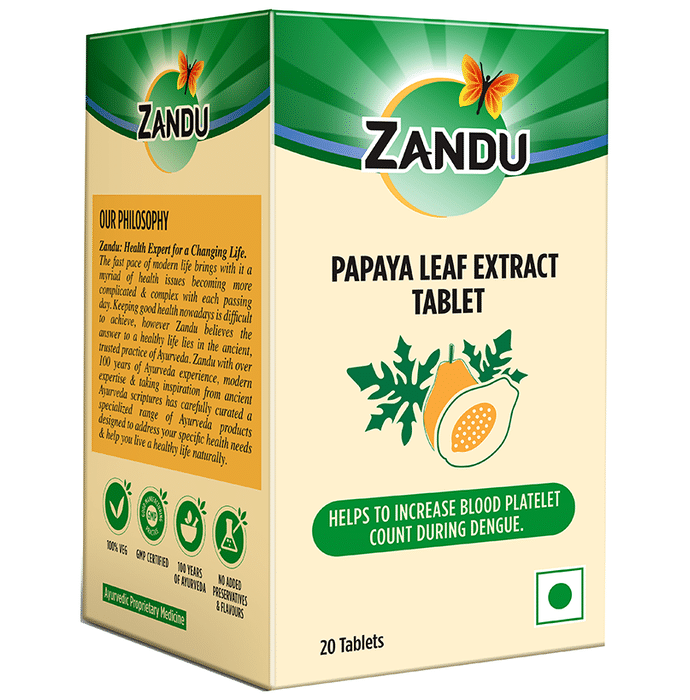 Zandu Papaya Leaf Extract Tablet