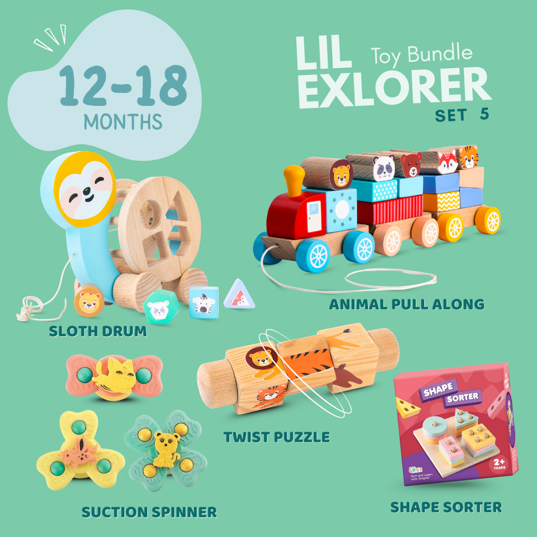 LIL Explorer Toy Bundle (12-18 Months) | Set 5 Buy @ ₹2199