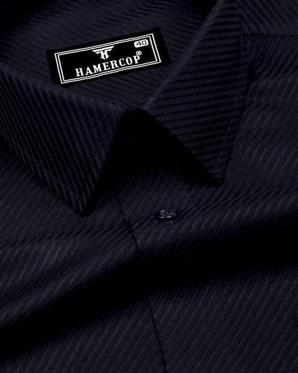 Cinchona Black Solid Premium Giza Cotton Shirt