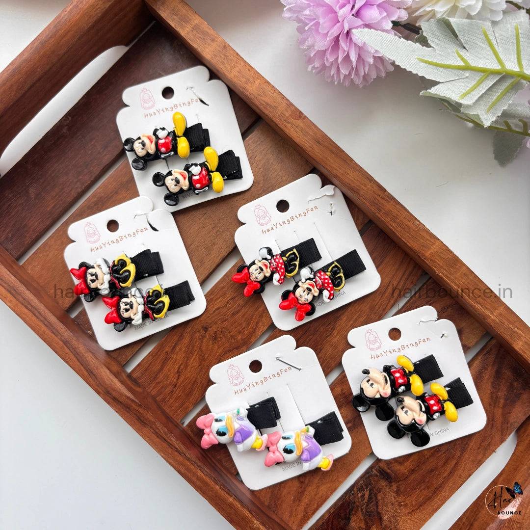 Buy Classic Cartoon Mouse Hair Clips – Set of 2 in Accessories | Best ...