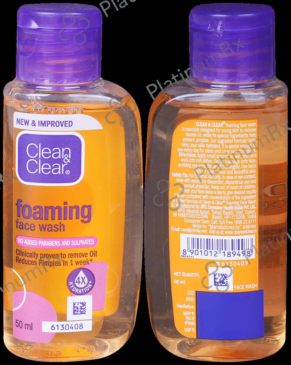 Clean & Clear Foaming Face Wash 50ml
