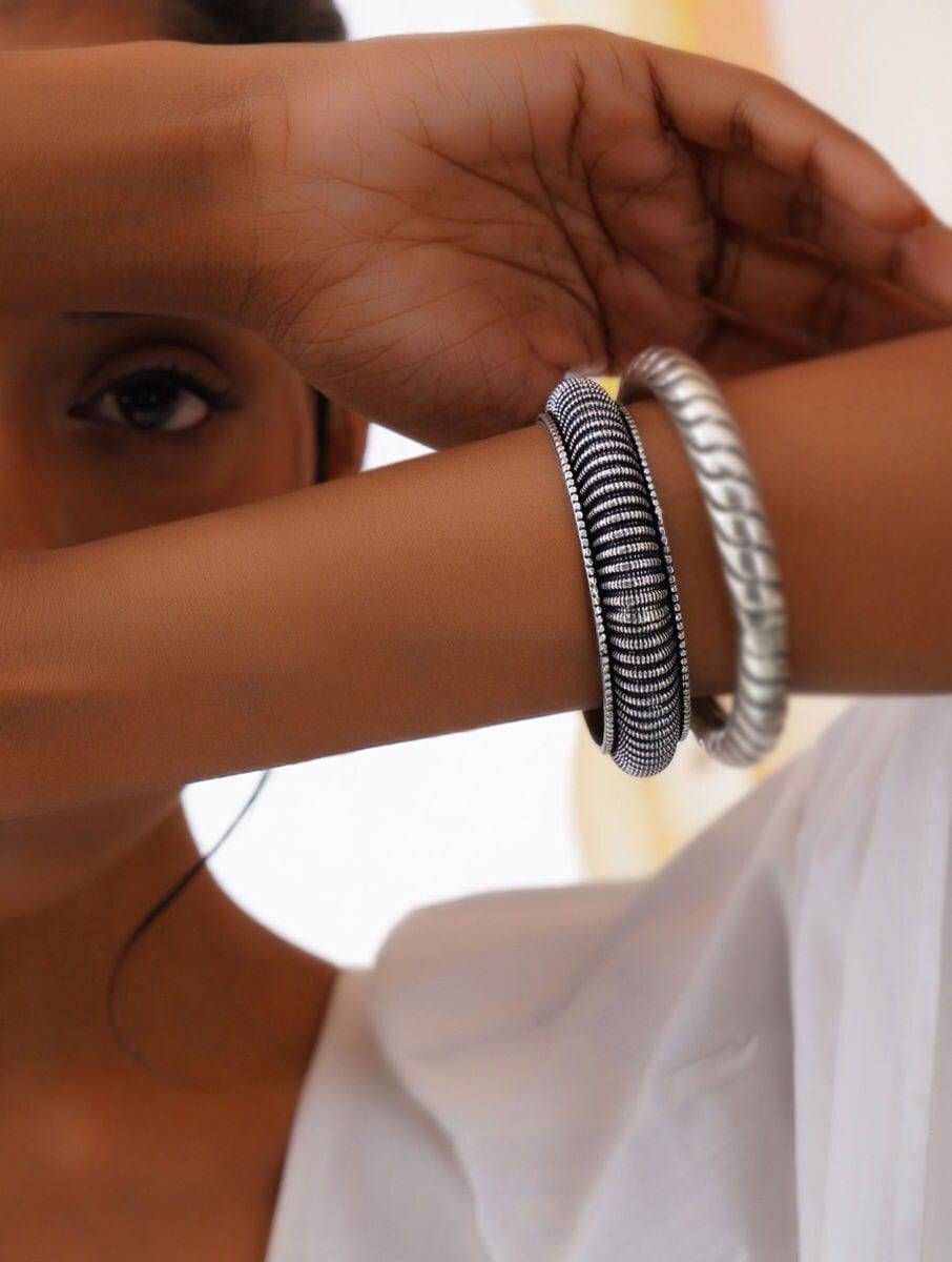 Women Tribal Silver Bangle