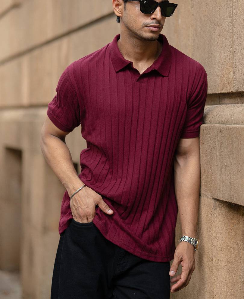 Wine Self Stripe T-Shirt Buy @ ₹899