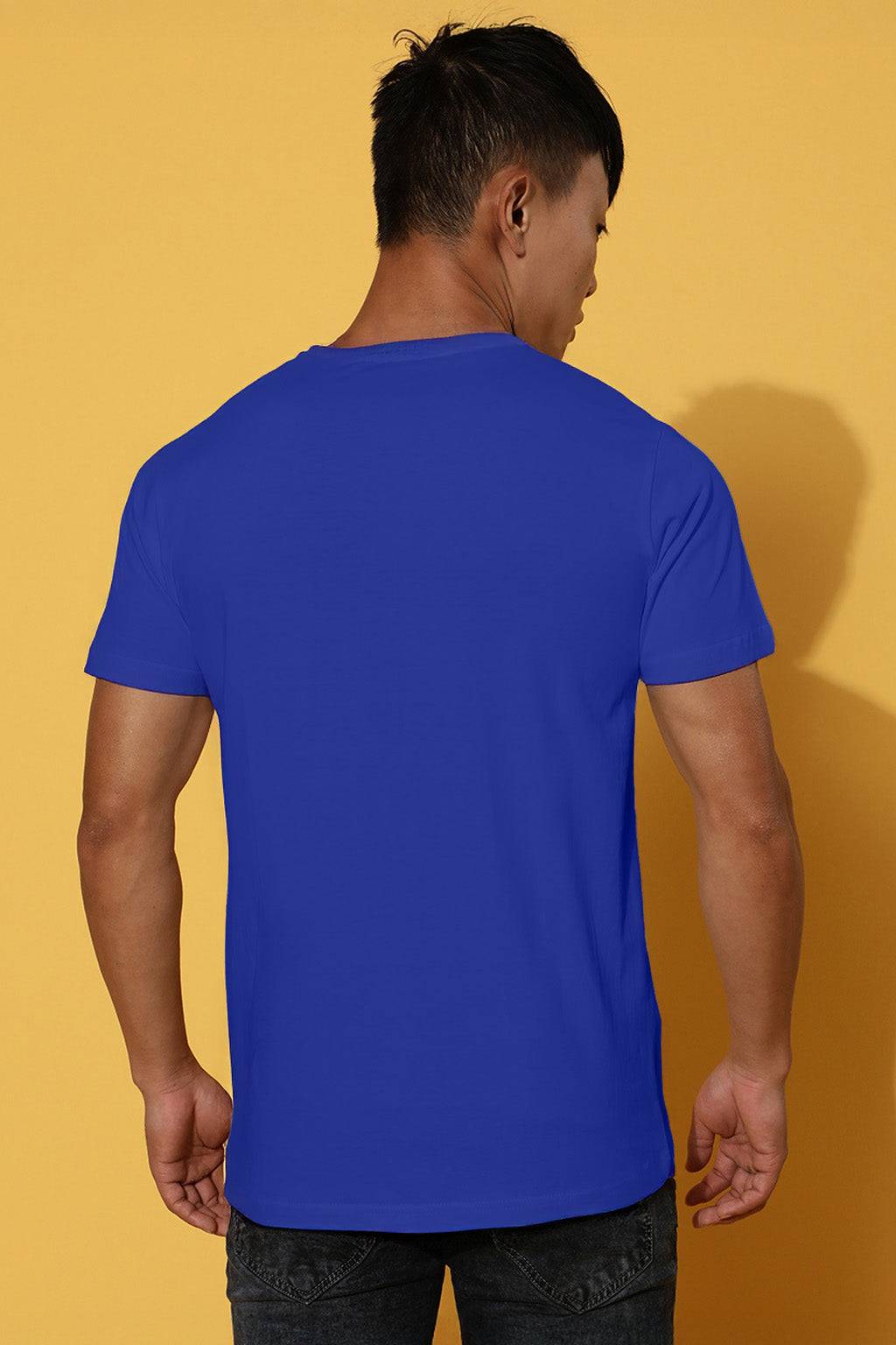 Arizona Royal blue Regular Fit Printed T-shirt